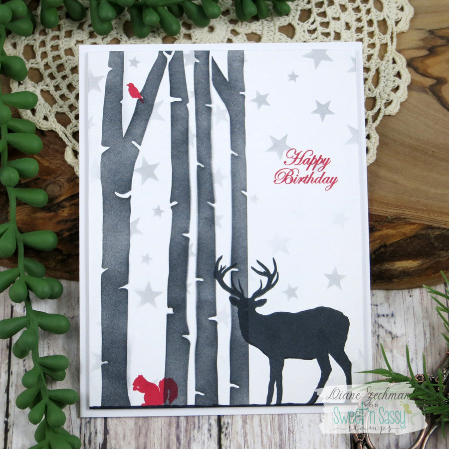 Forest Silhouettes Clear Stamp Set