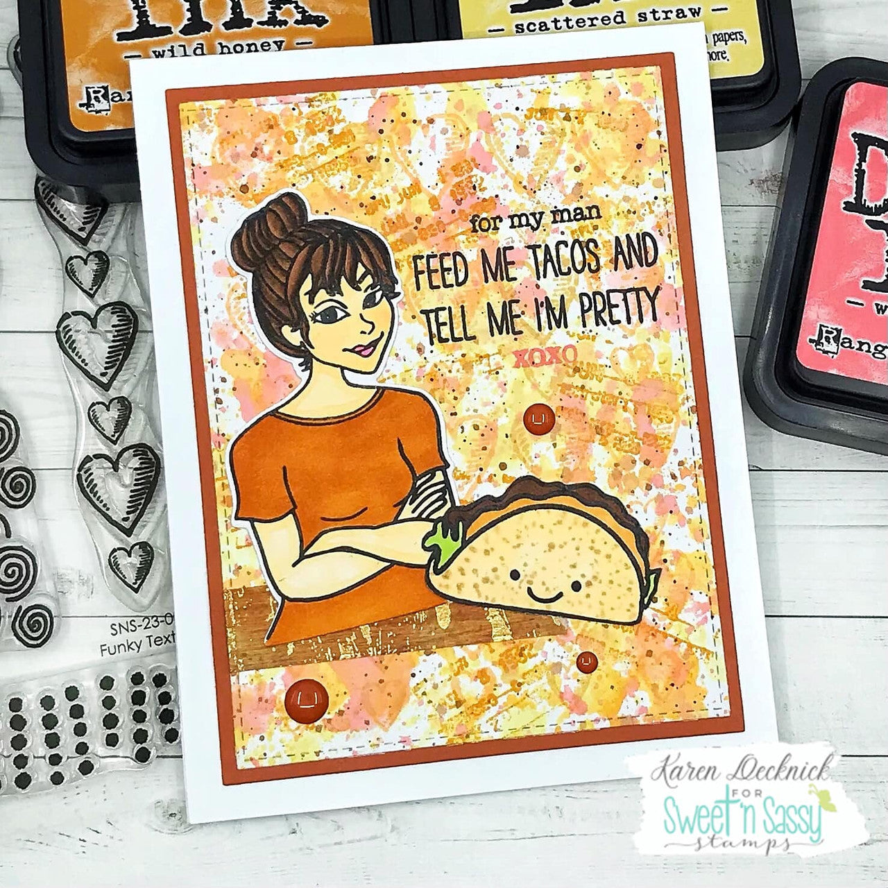 Funky Textures Clear Stamp Set