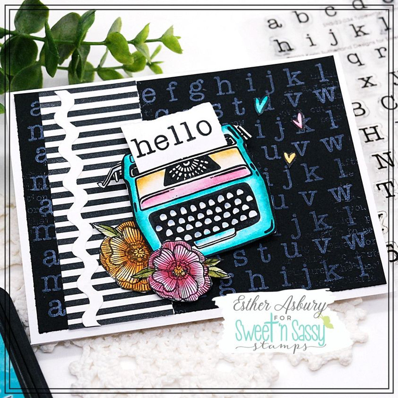 Typewriter Alpha Clear Stamp Set