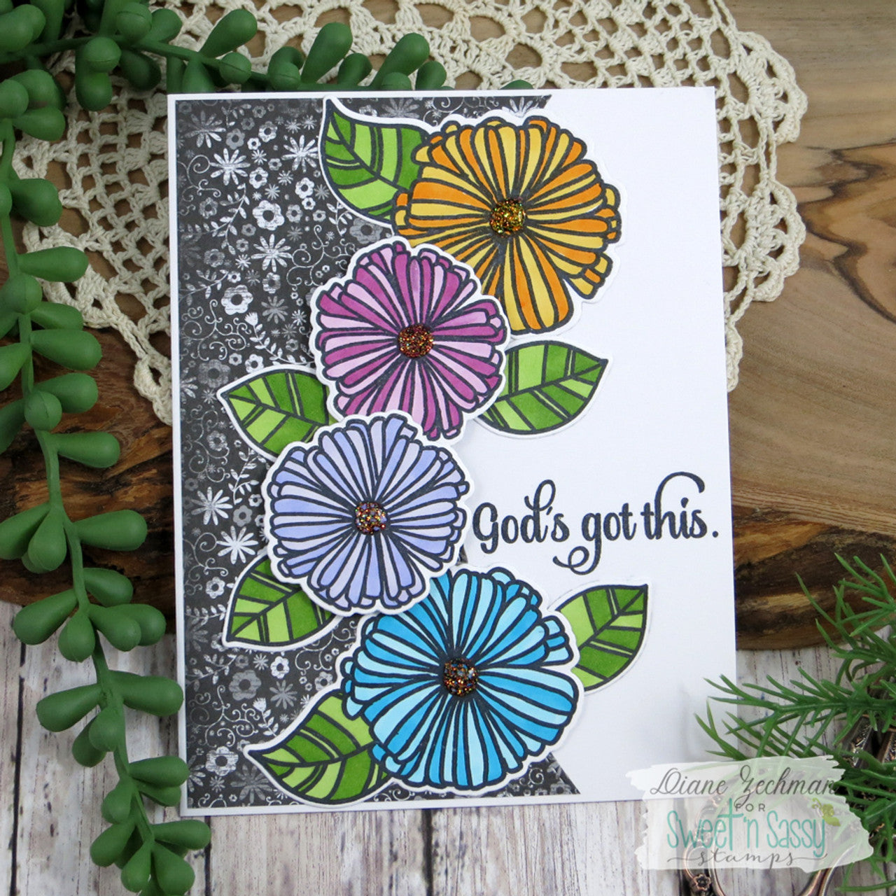 Bold Blooms Clear Stamp Set