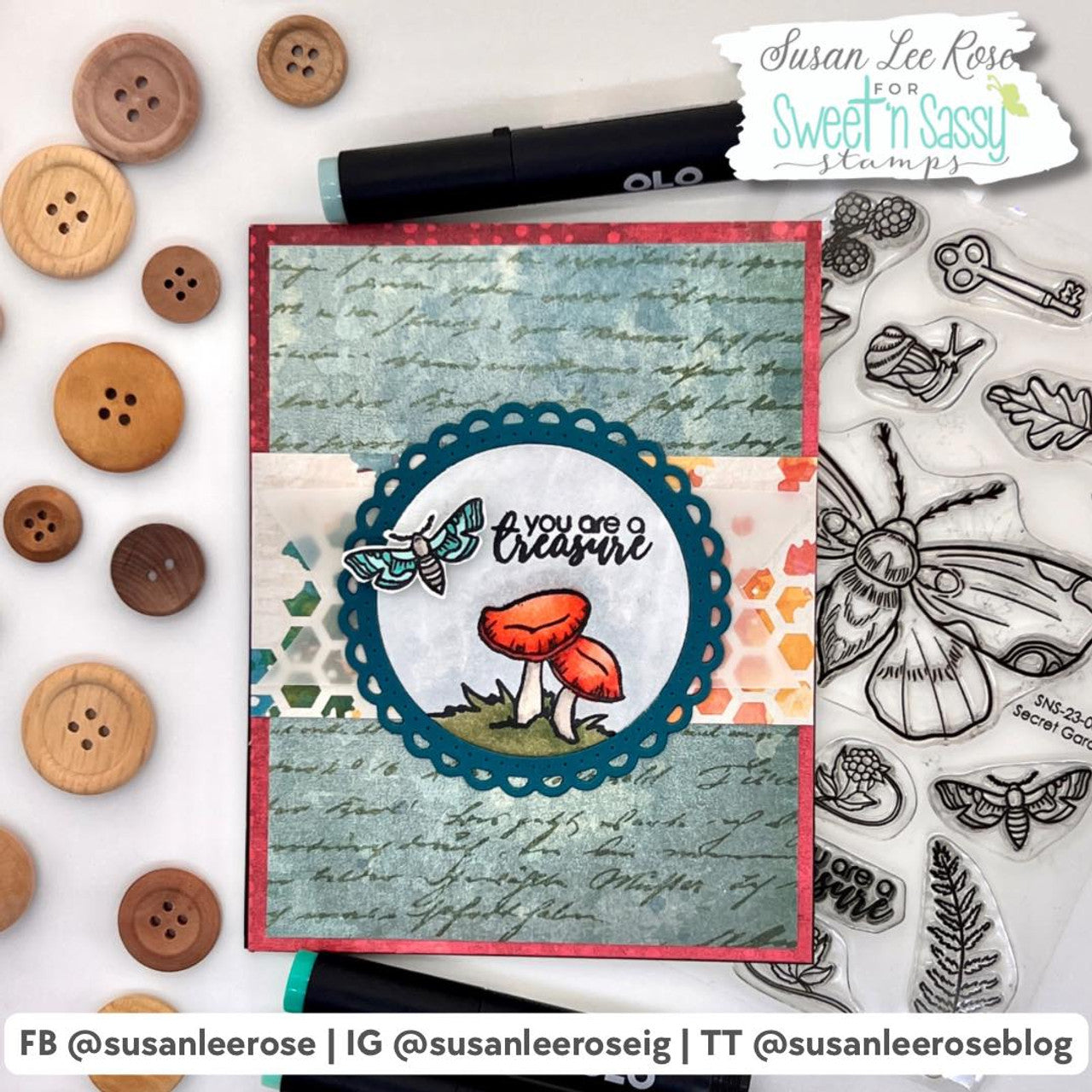 Secret Garden Clear Stamp Set