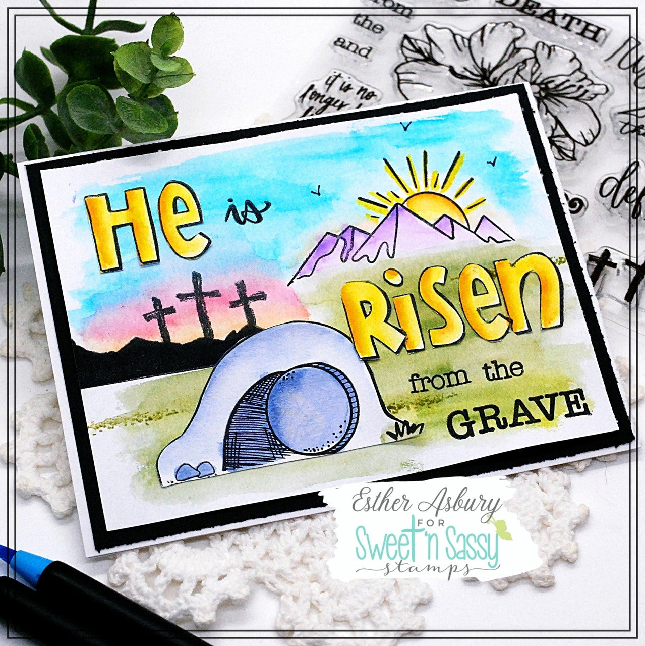 He is Risen Clear Stamp Set