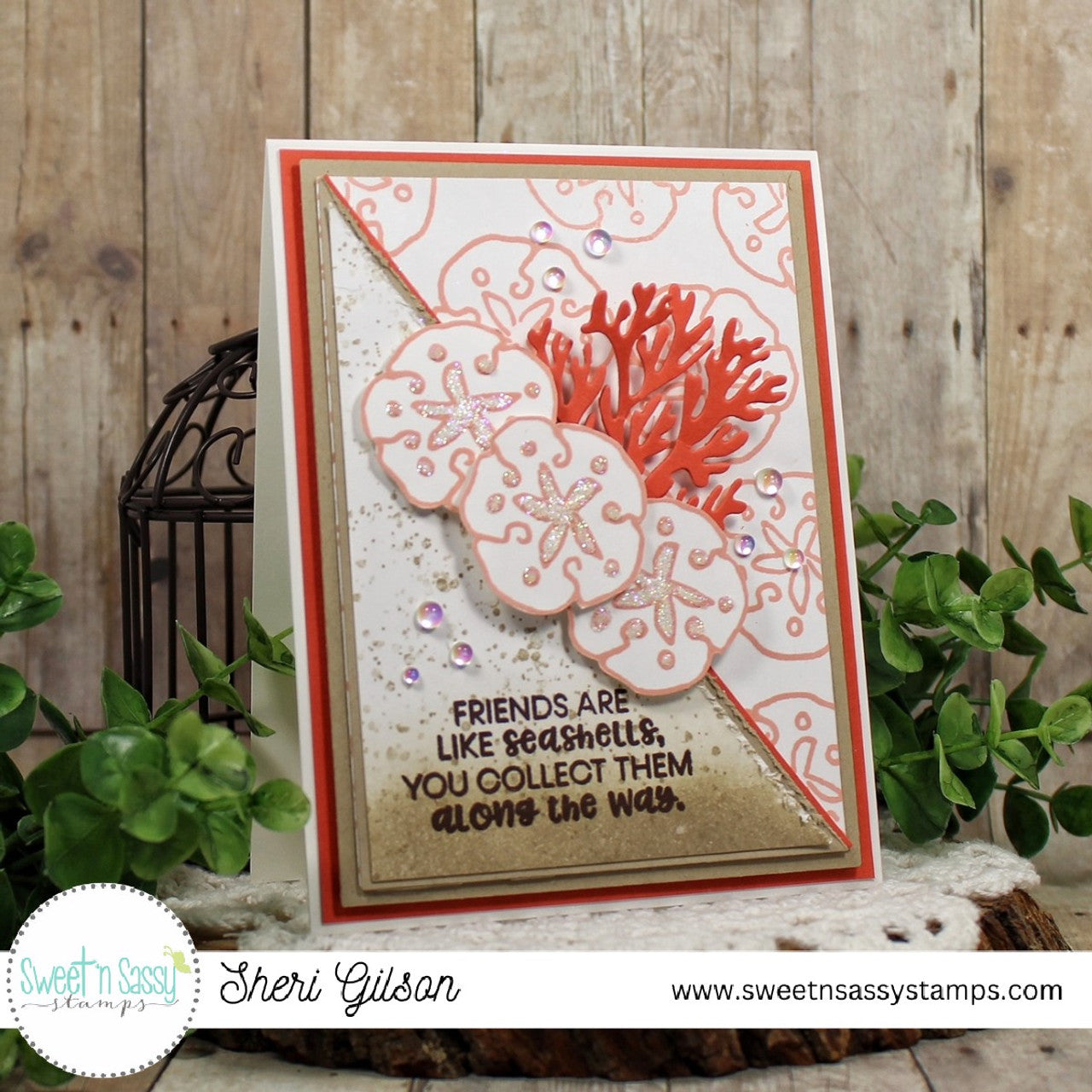 Seashell Greetings Clear Stamp Set