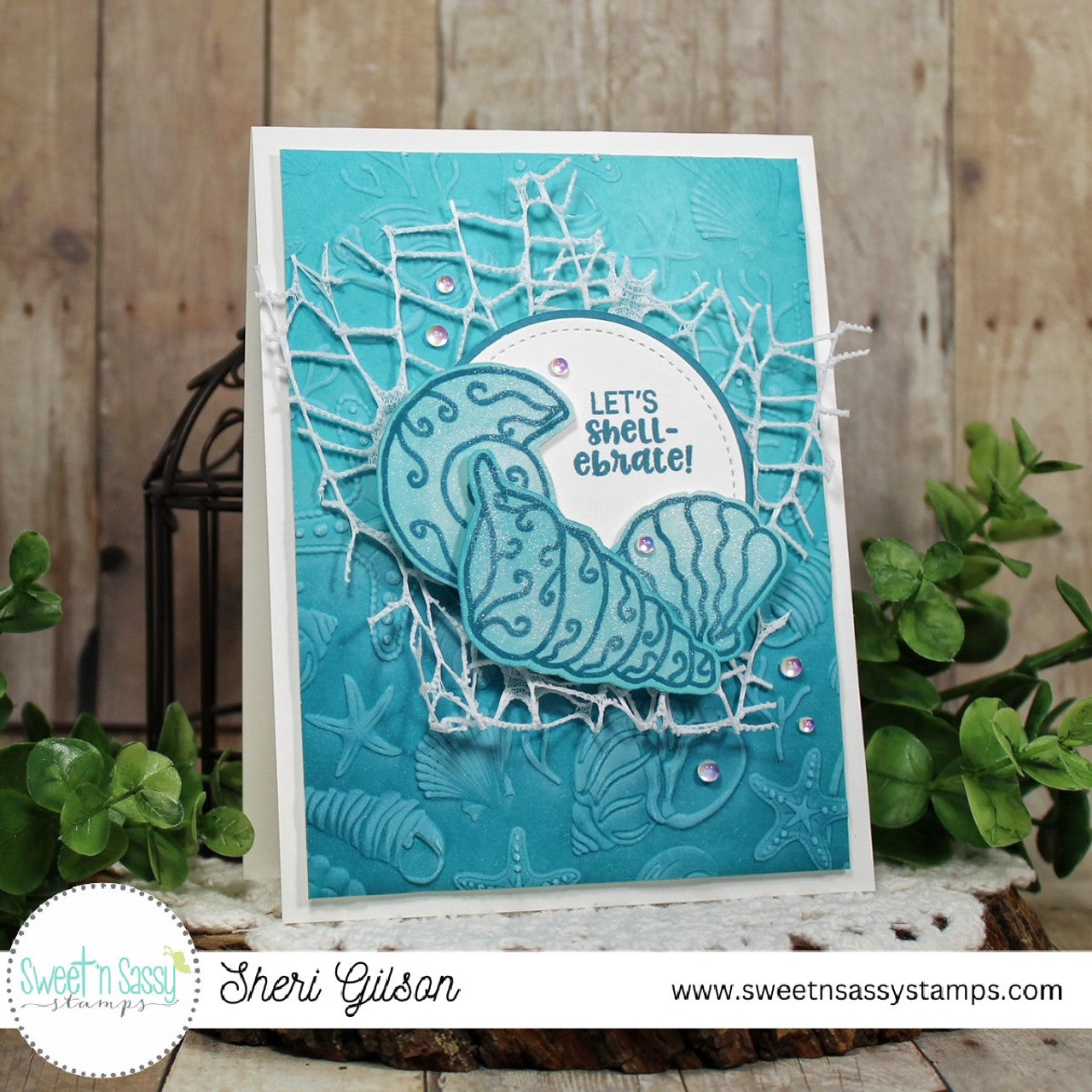 Seashell Greetings Clear Stamp Set