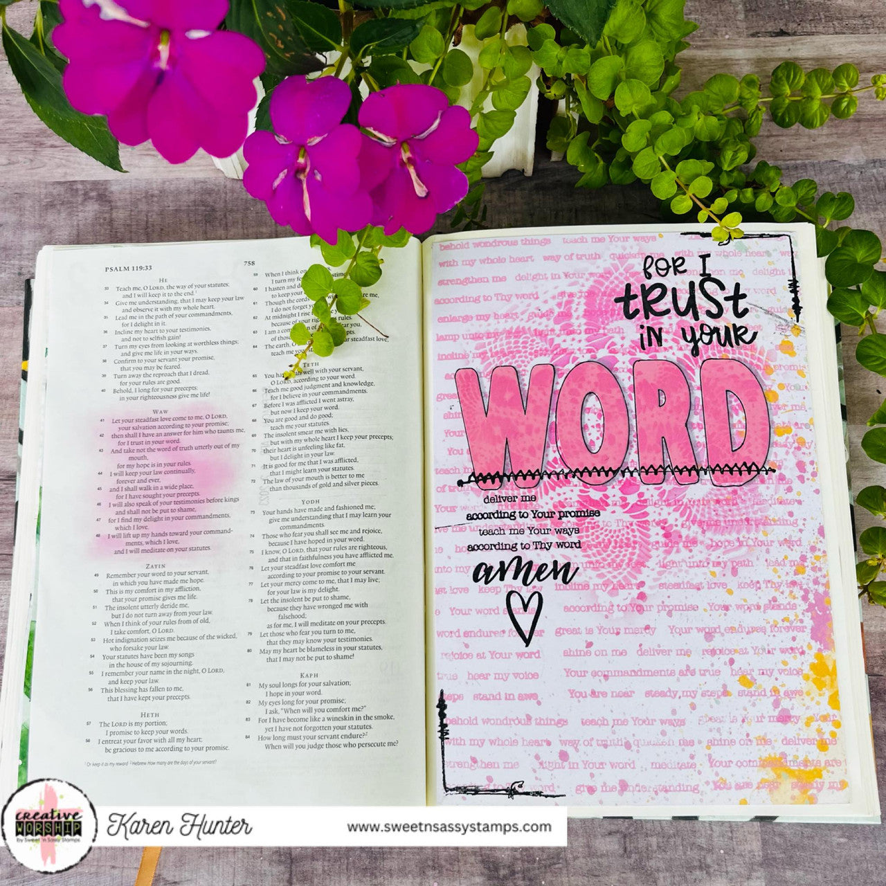 Psalm 119 Wordfetti Clear Stamp Set