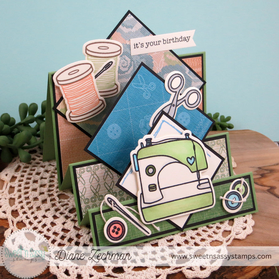 Sew Happy Stamp & Die Bundle