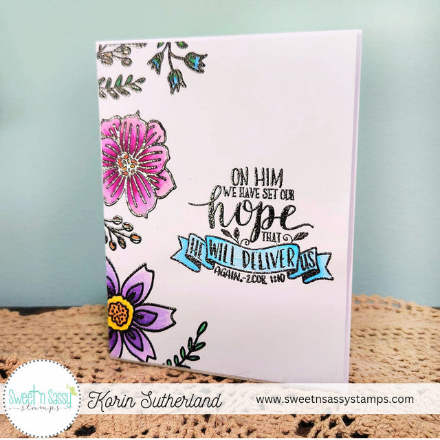 Hope Word Art Clear Stamp Set