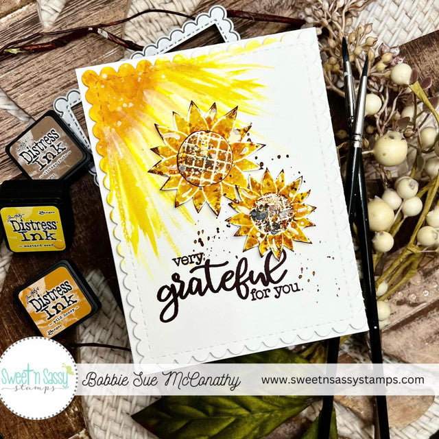 Thankful Sunflowers Clear Stamp Set