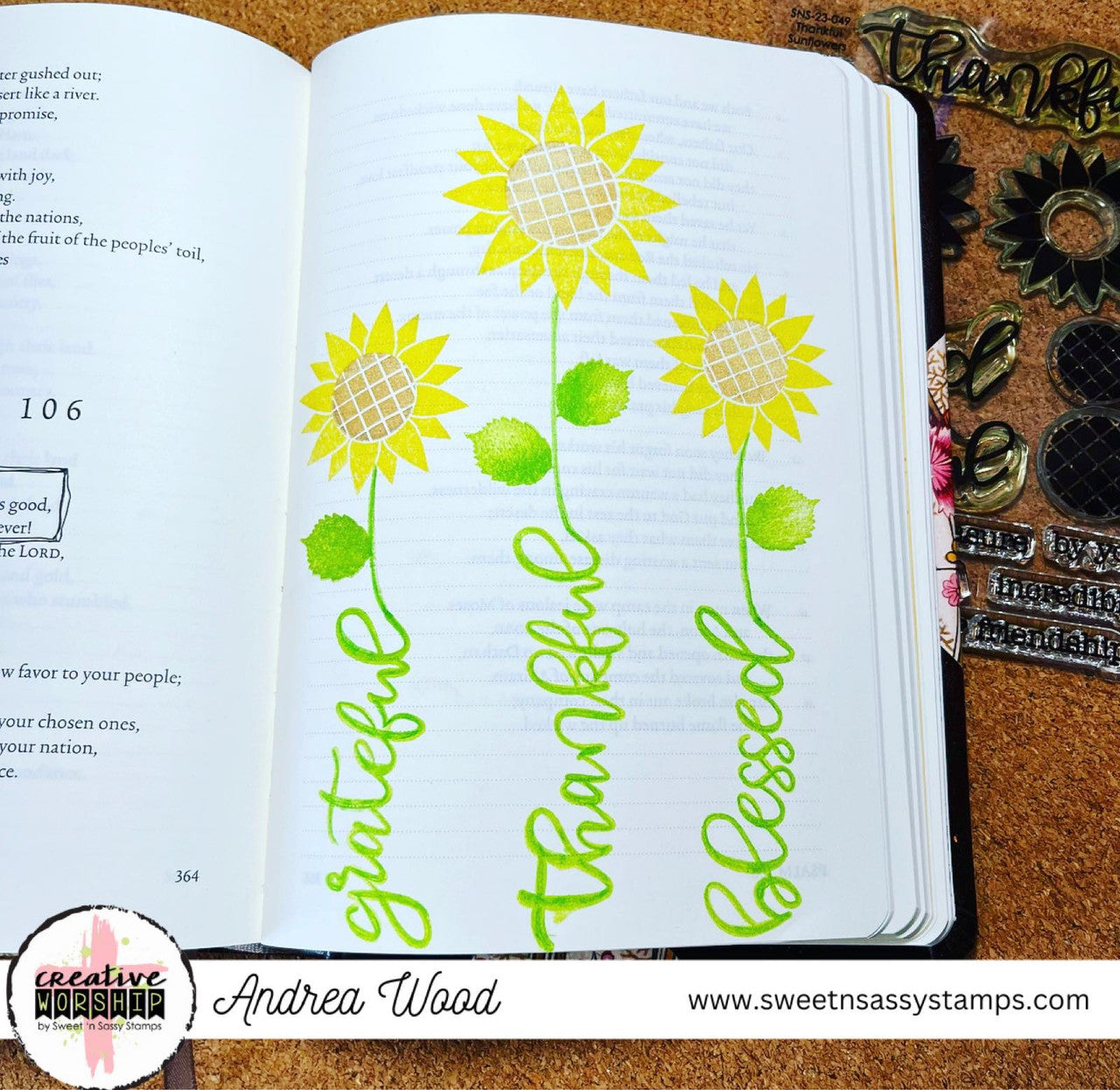 Thankful Sunflowers Clear Stamp Set