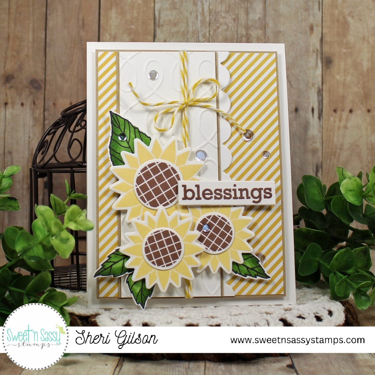 Thankful Sunflowers Stamp & Die Bundle