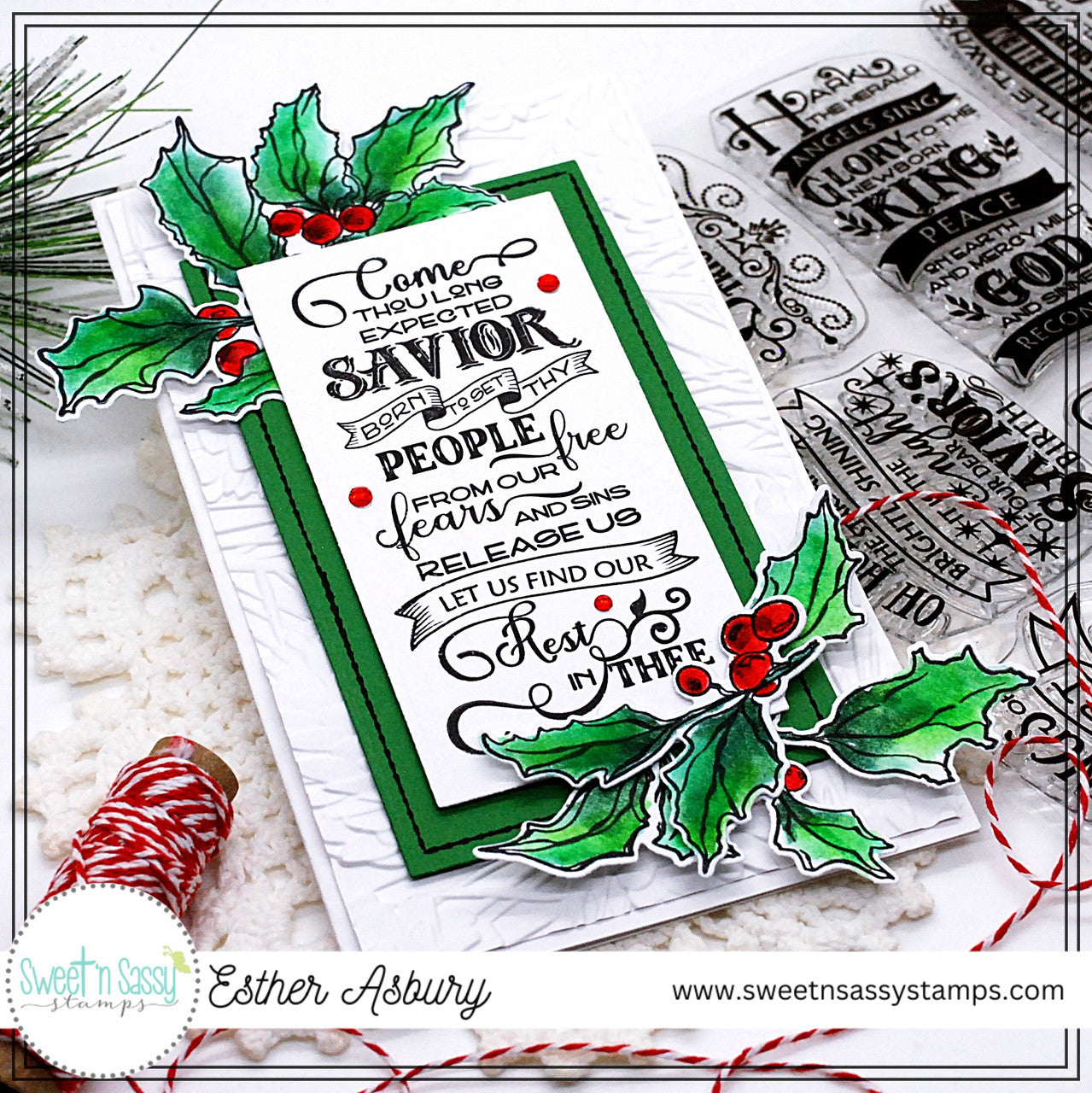 Holly Christmas Stamp & Die Bundle