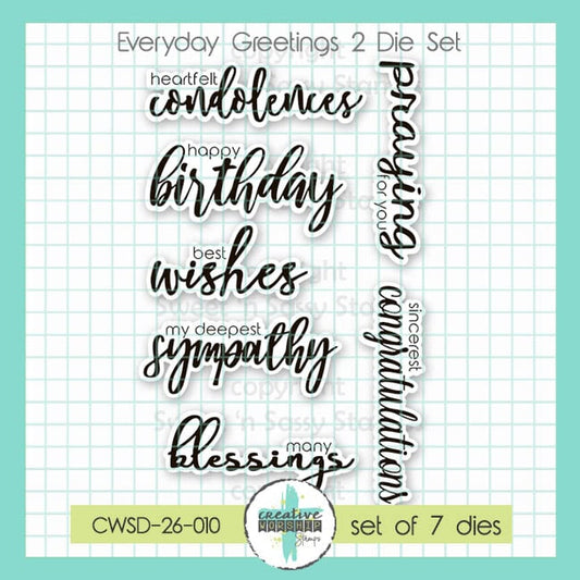 PREORDER Everyday Greetings 2 Die Set