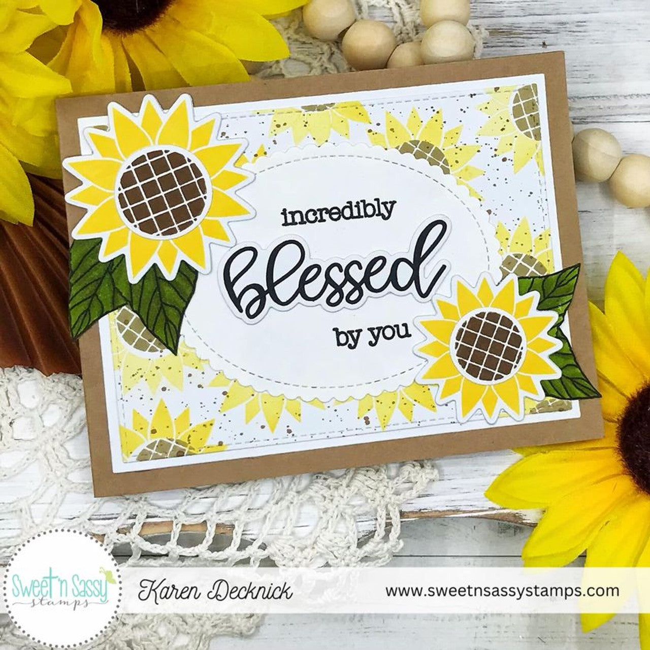 Thankful Sunflowers Clear Stamp Set