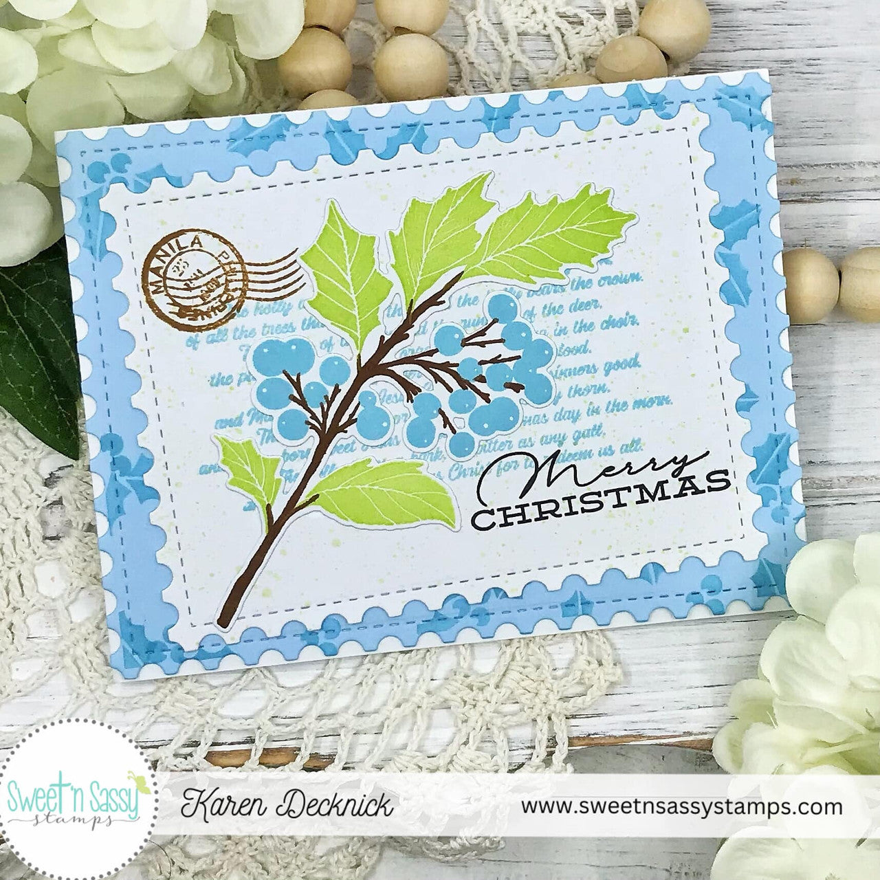 Vintage Holly Stamp & Die Bundle