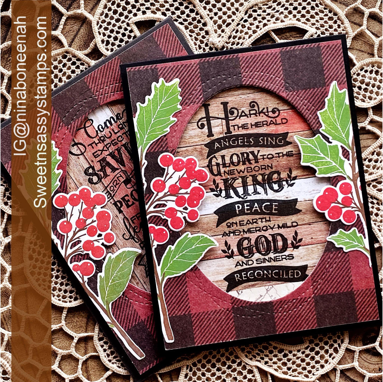 Vintage Holly Stamp & Die Bundle