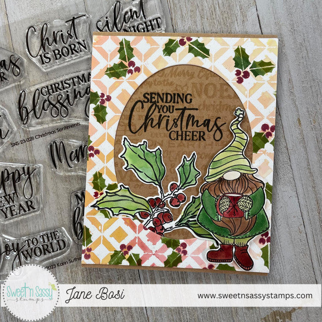 Christmas Sentiments Clear Stamp Set