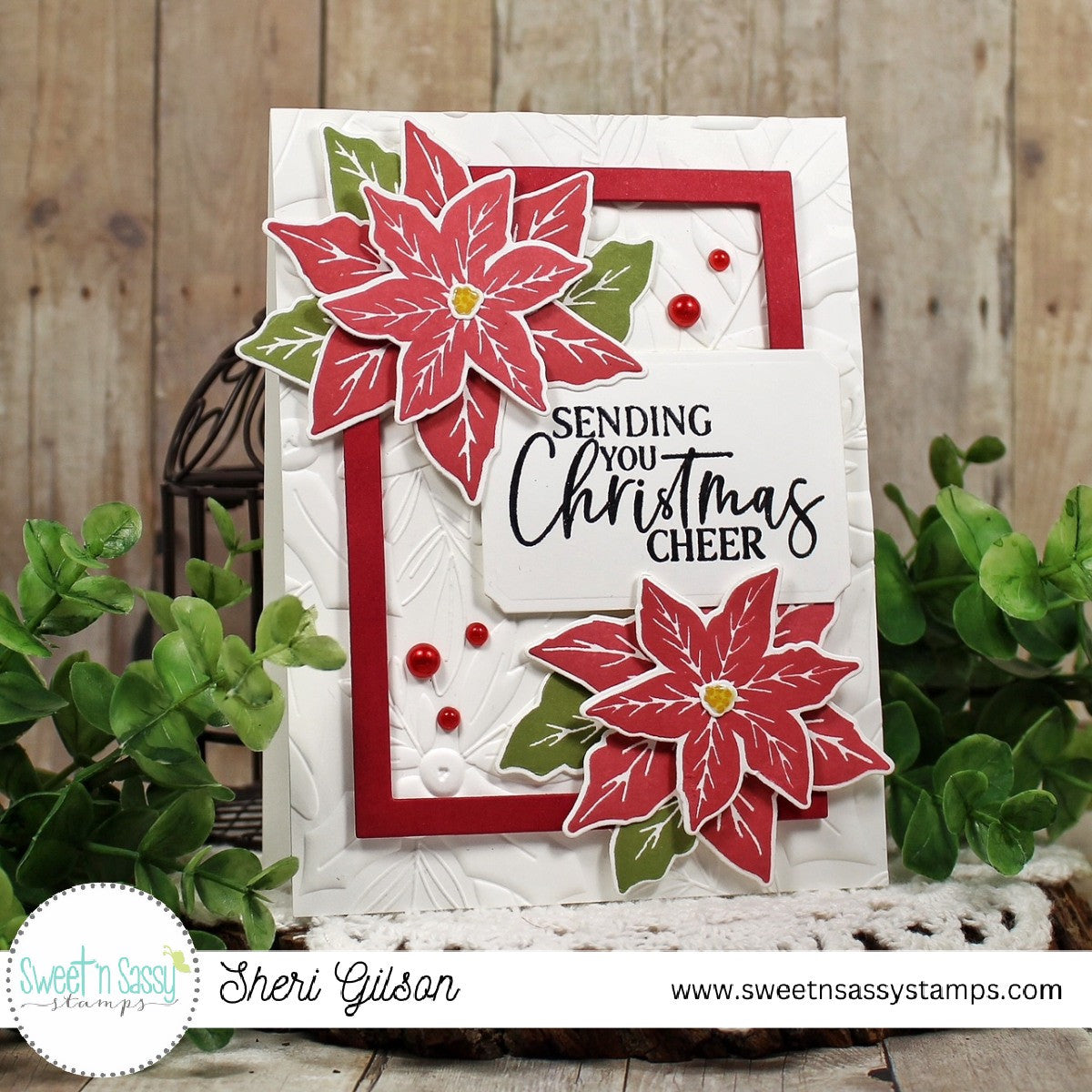 Poinsettia Wishes Clear Stamp Set