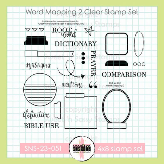 Word Mapping 2 Clear Stamp Set