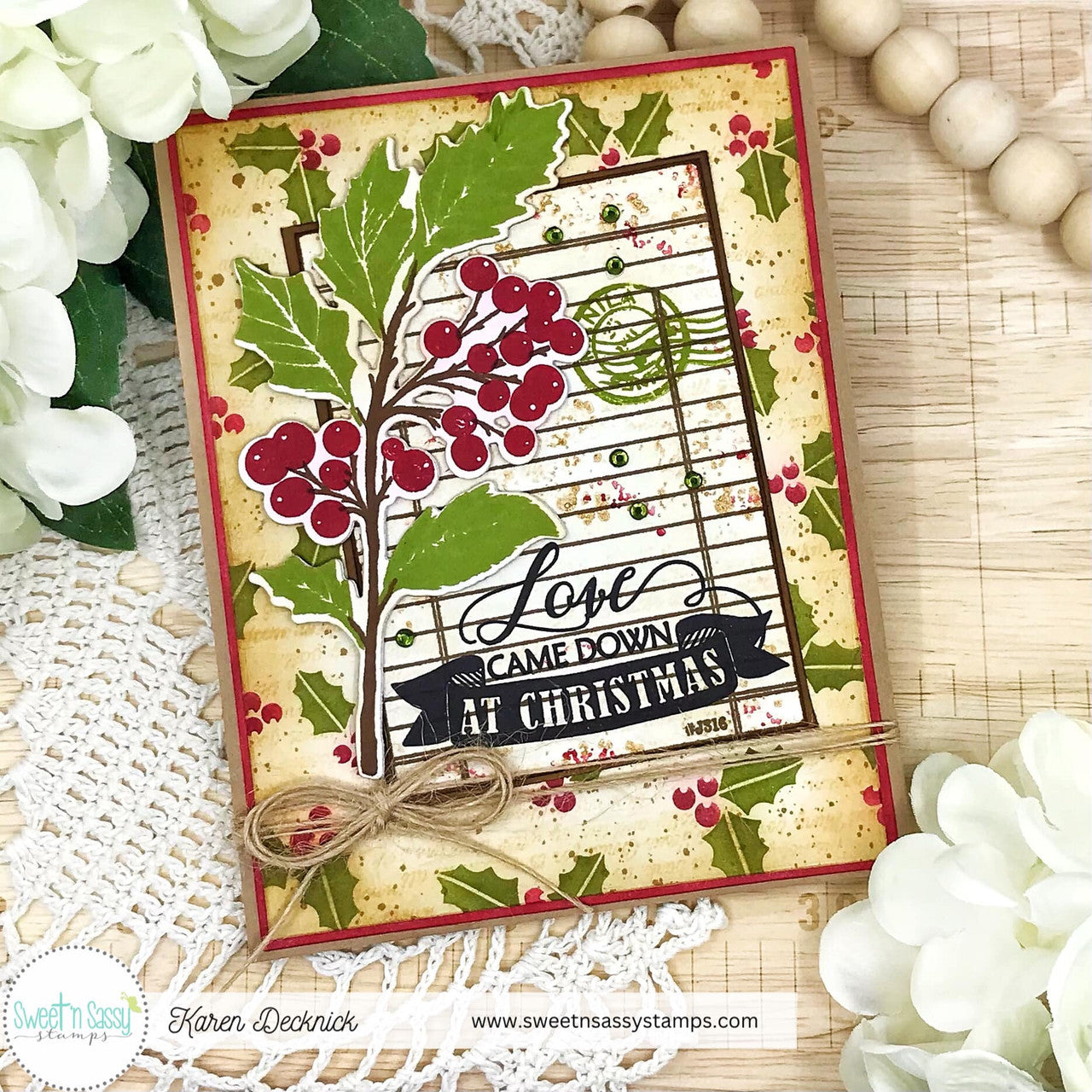 Christmas Hymn Word Art Clear Stamp Set