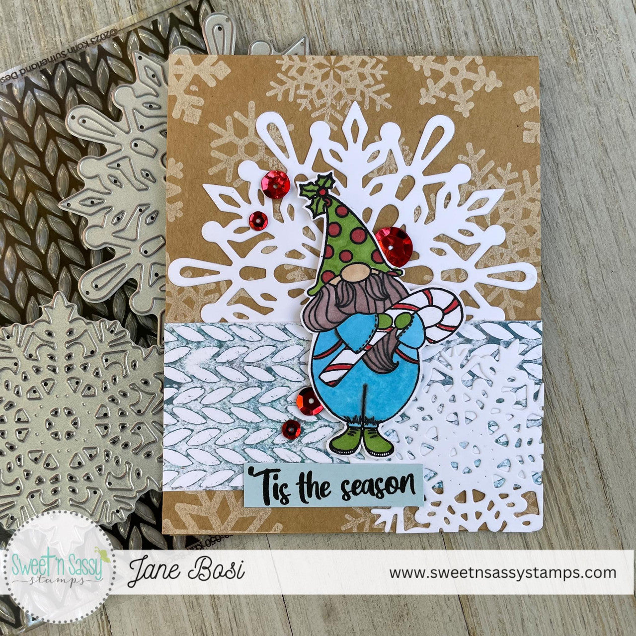 Christmas Gnomes Stamp & Die Bundle