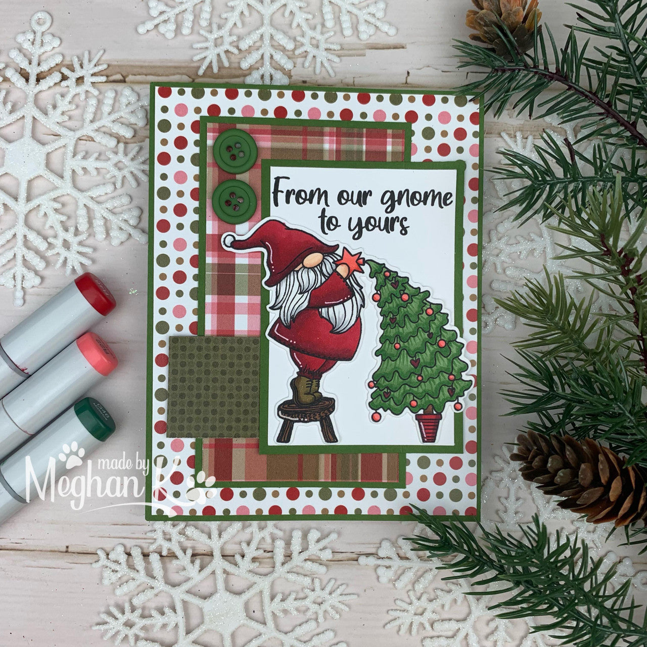 Christmas Gnomes Stamp & Die Bundle