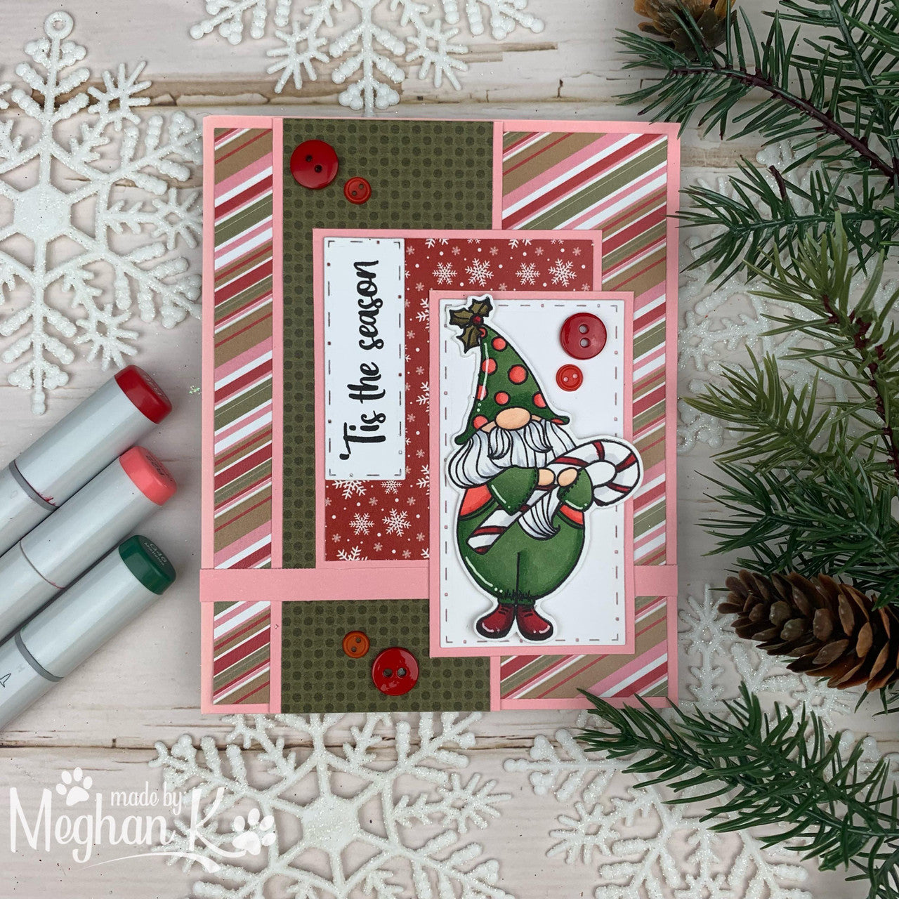 Christmas Gnomes Stamp & Die Bundle