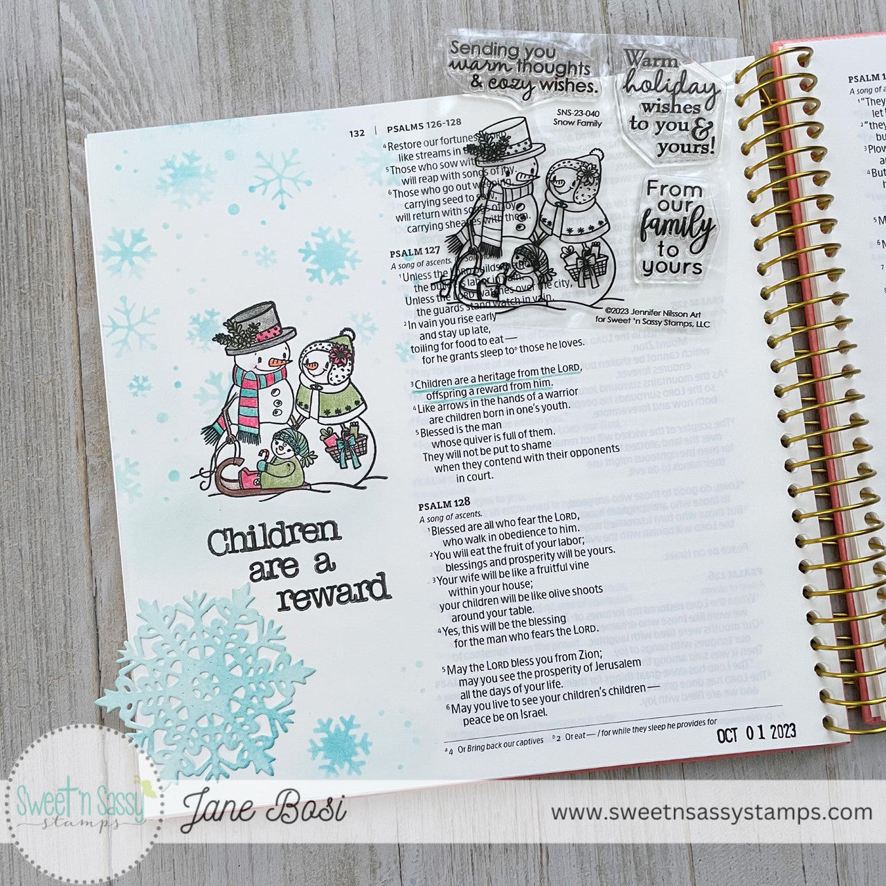 Snow Family Clear Stamp Set