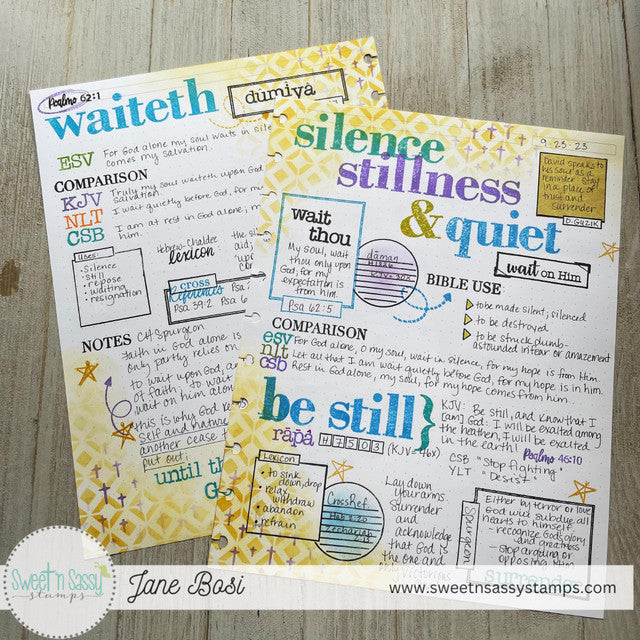 Boss Lady Alpha Clear Stamp Set