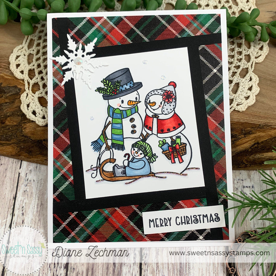 Snow Family Clear Stamp Set