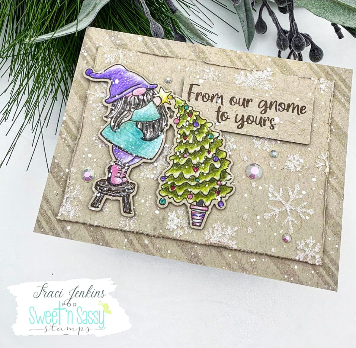 Christmas Gnomes Stamp & Die Bundle