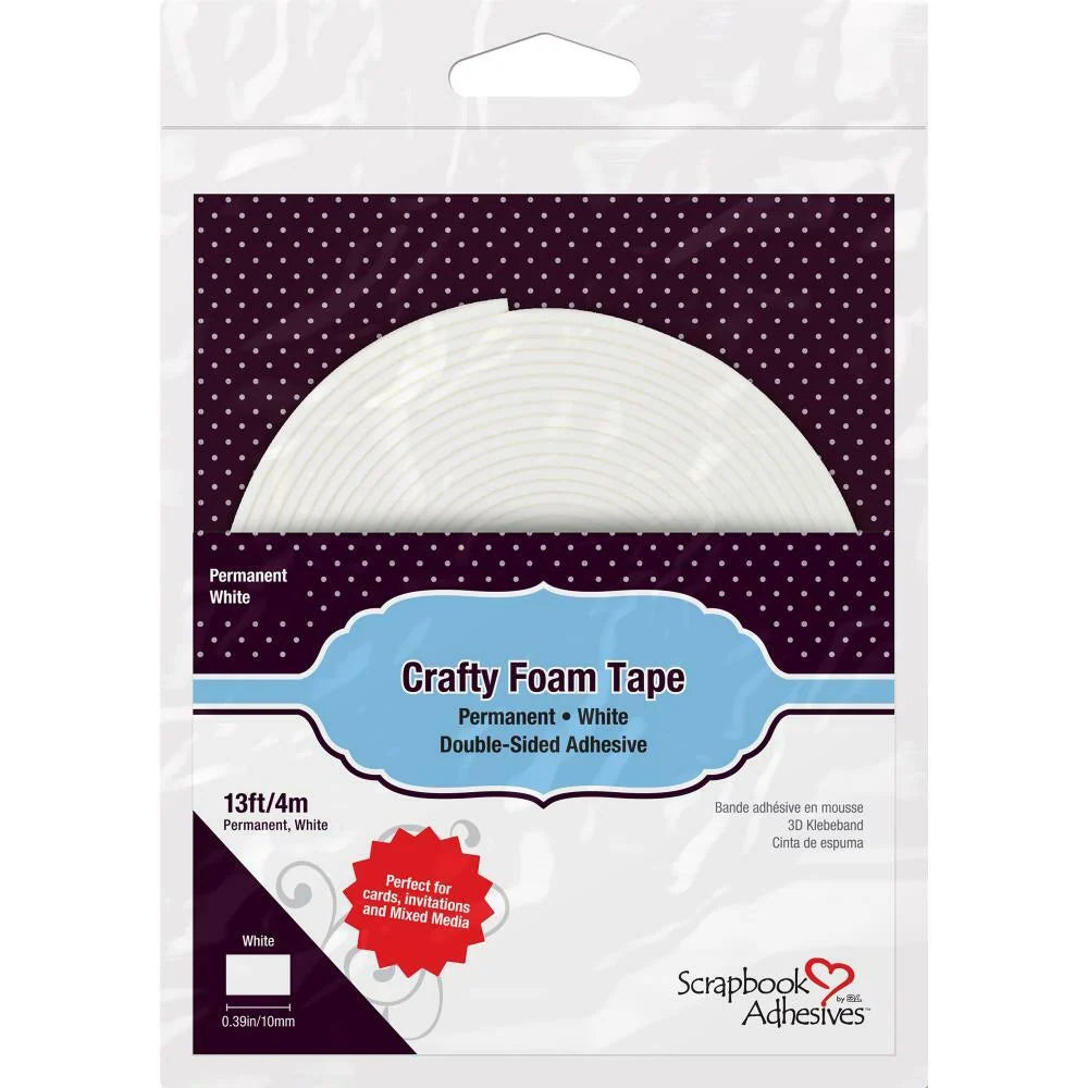 Scrapbook Adhesives Crafty Foam Tape Roll White