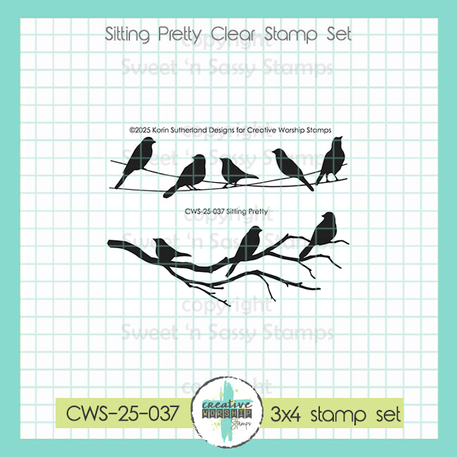 Sitting Pretty Clear Stamp Set