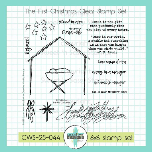 The First Christmas Clear Stamp Set
