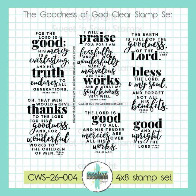 The Goodness of God Clear Stamp Set