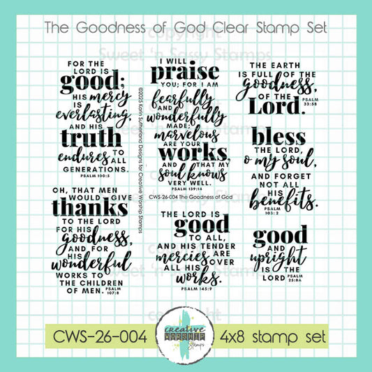 The Goodness of God Clear Stamp Set