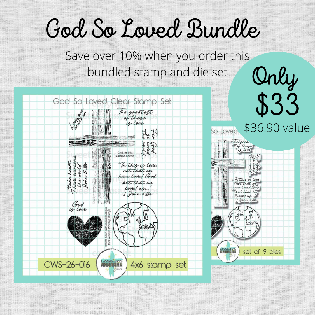 God So Loved Stamp & Die Bundle