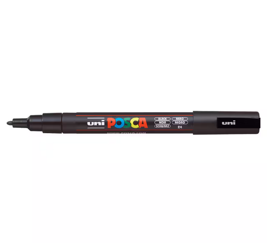 Uni Posca Paint Pen Marker Fine Bullet Tip 3M: Black