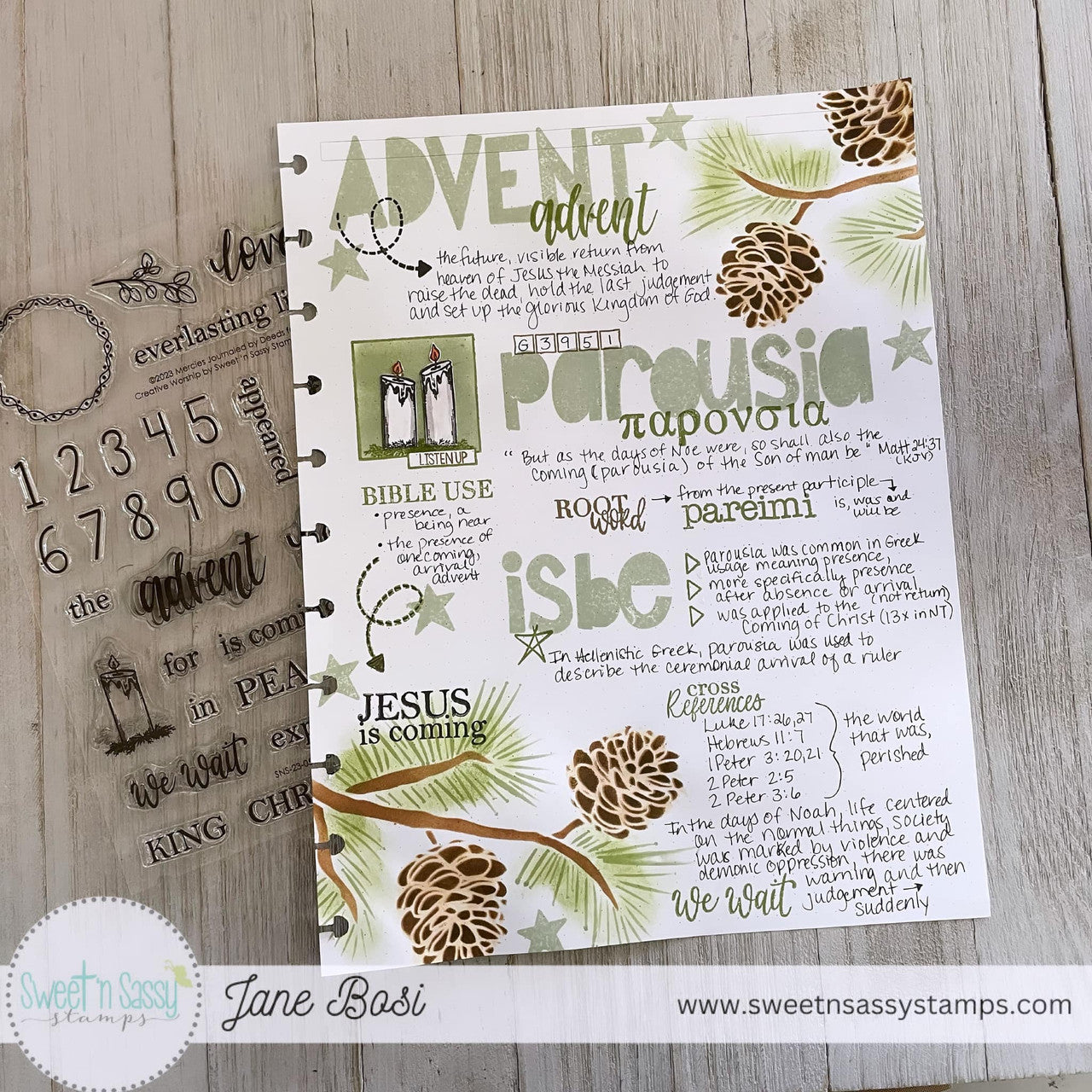 Pine Branch Layering Stencil Set