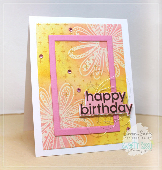 Funky Florals Clear Stamp Set