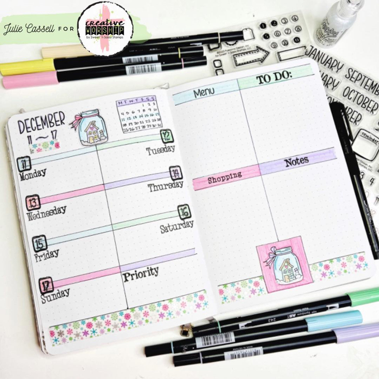 Planner Life Add-ons Clear Stamp Set