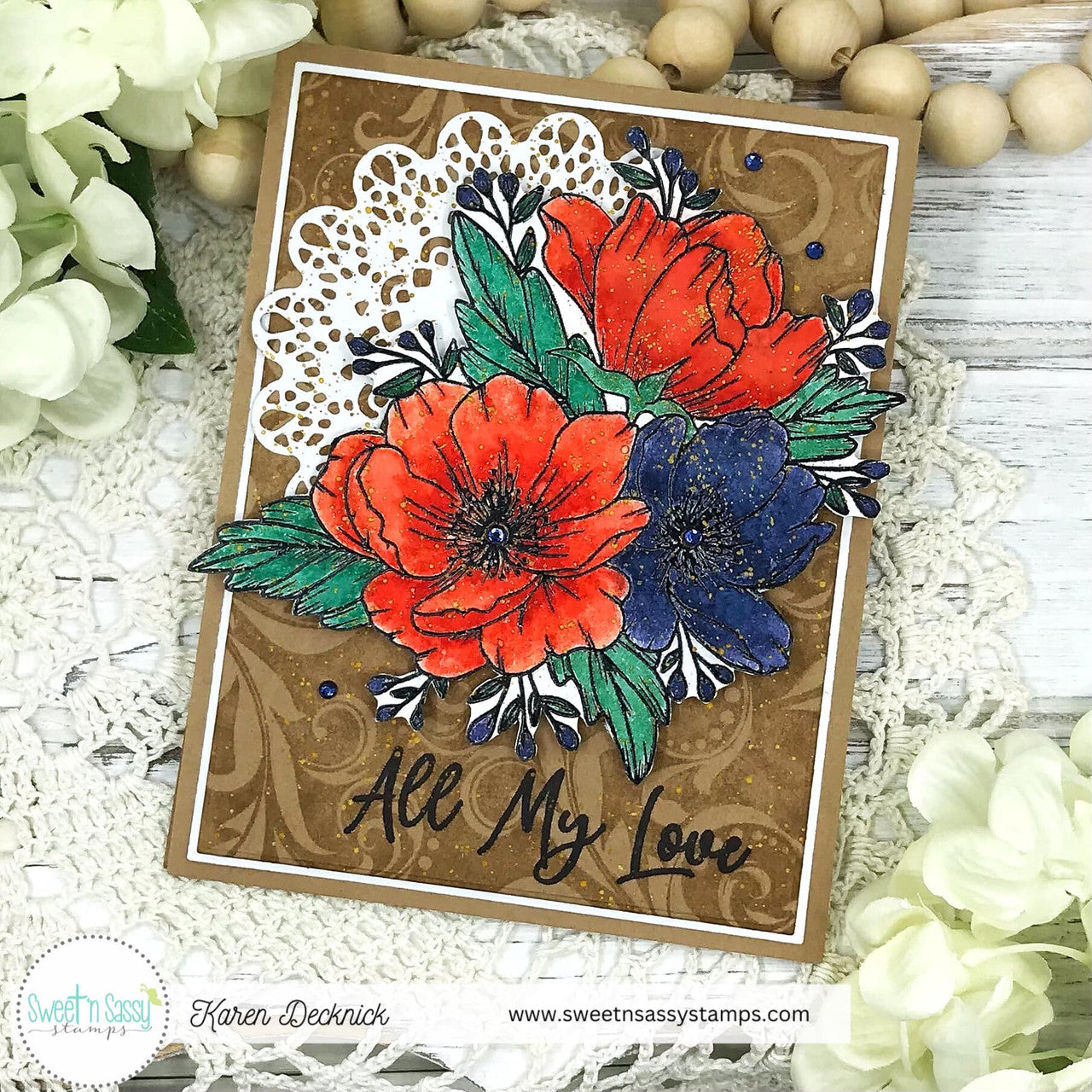 Blooming Anemones Clear Stamp Set