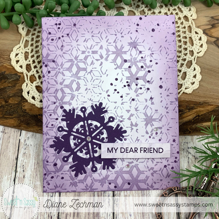 Diamond Floral Layering Stencil Set