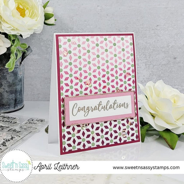 Diamond Floral Layering Stencil Set