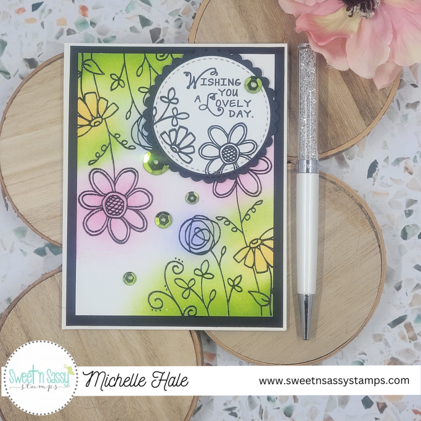 Sunshine & Flowers Clear Stamp Set