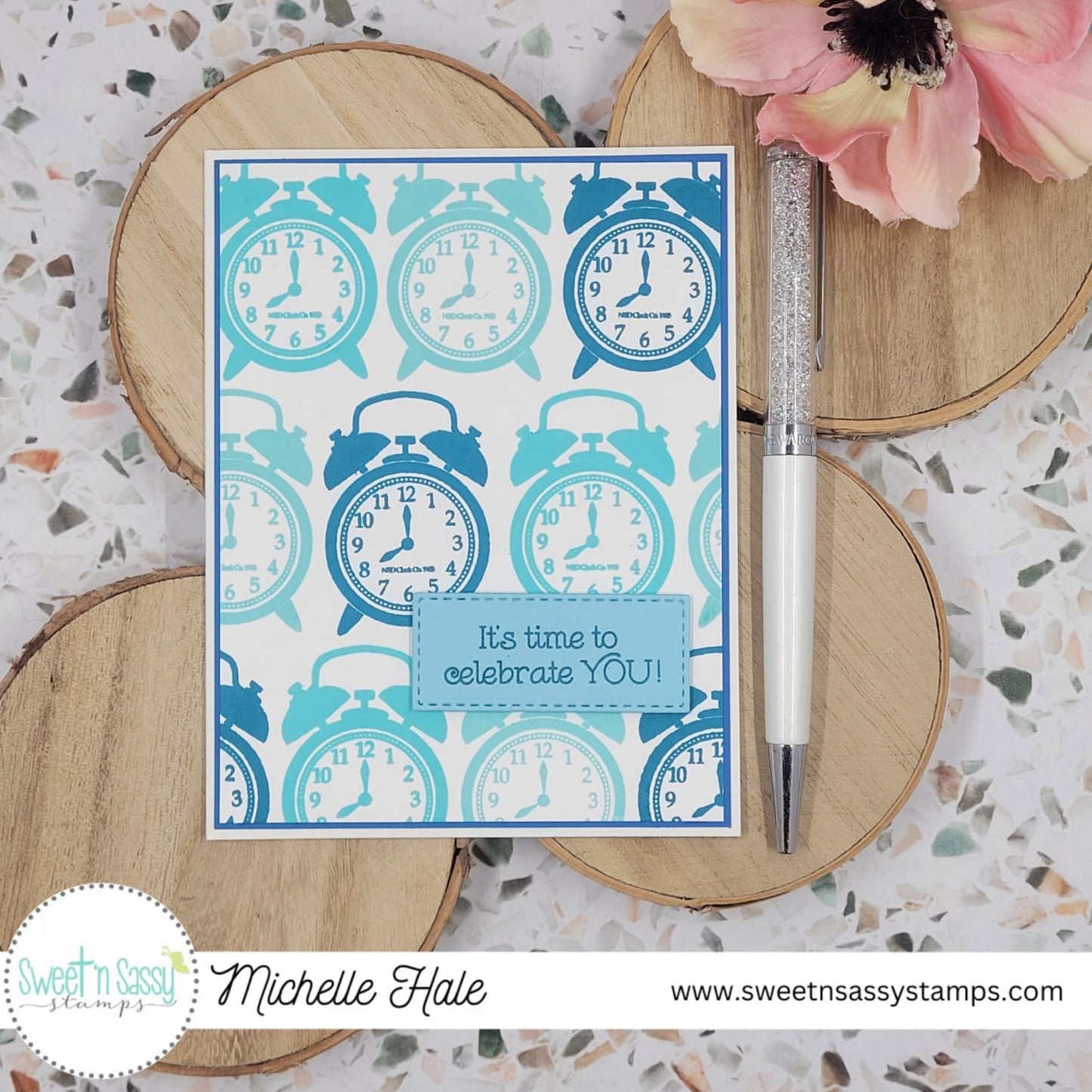 Vintage Clocks Clear Stamp Set