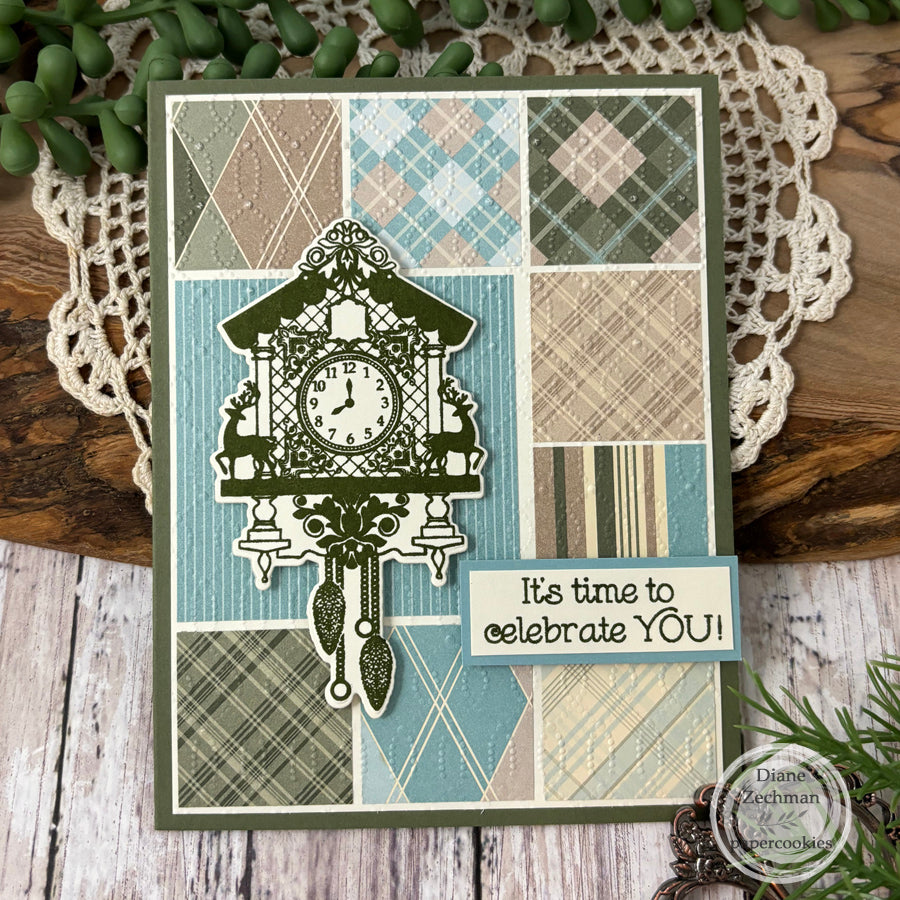 Vintage Clocks Clear Stamp Set