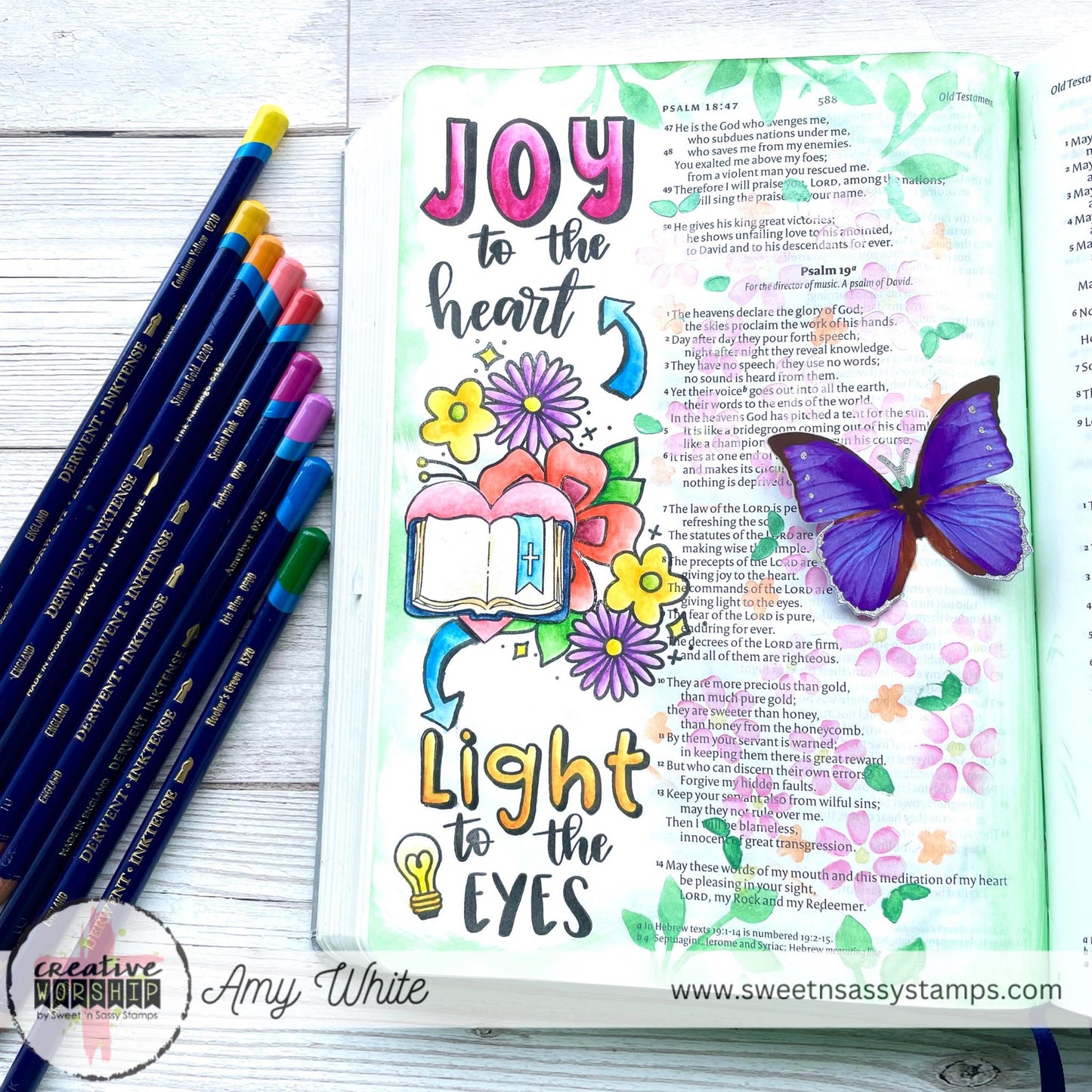 Joyful Flowers Layering Stencil