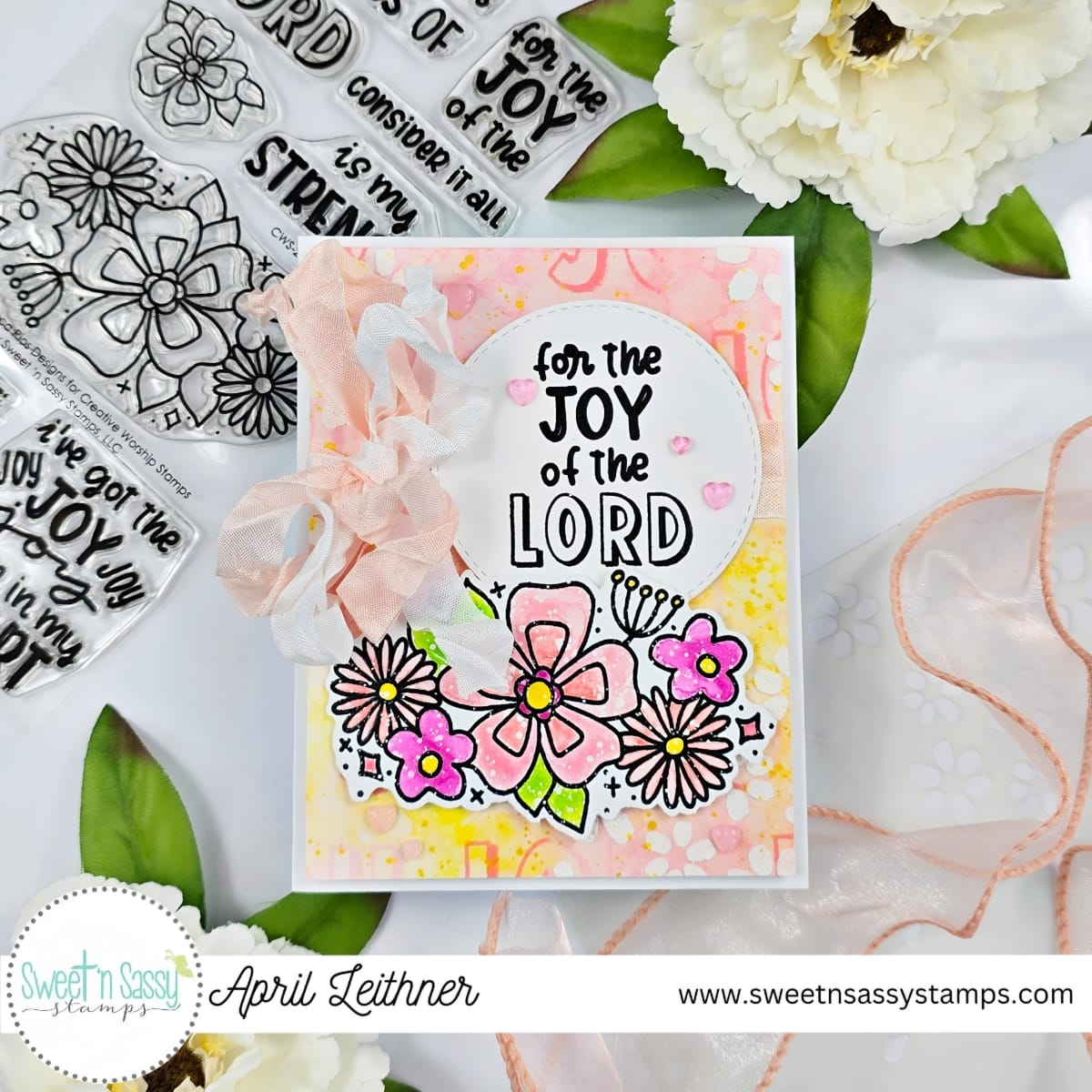 Joyful Flowers Layering Stencil