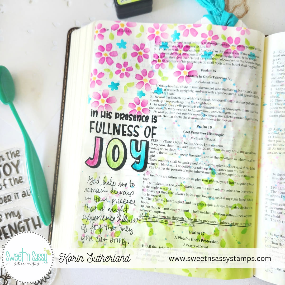 Joyful Flowers Layering Stencil