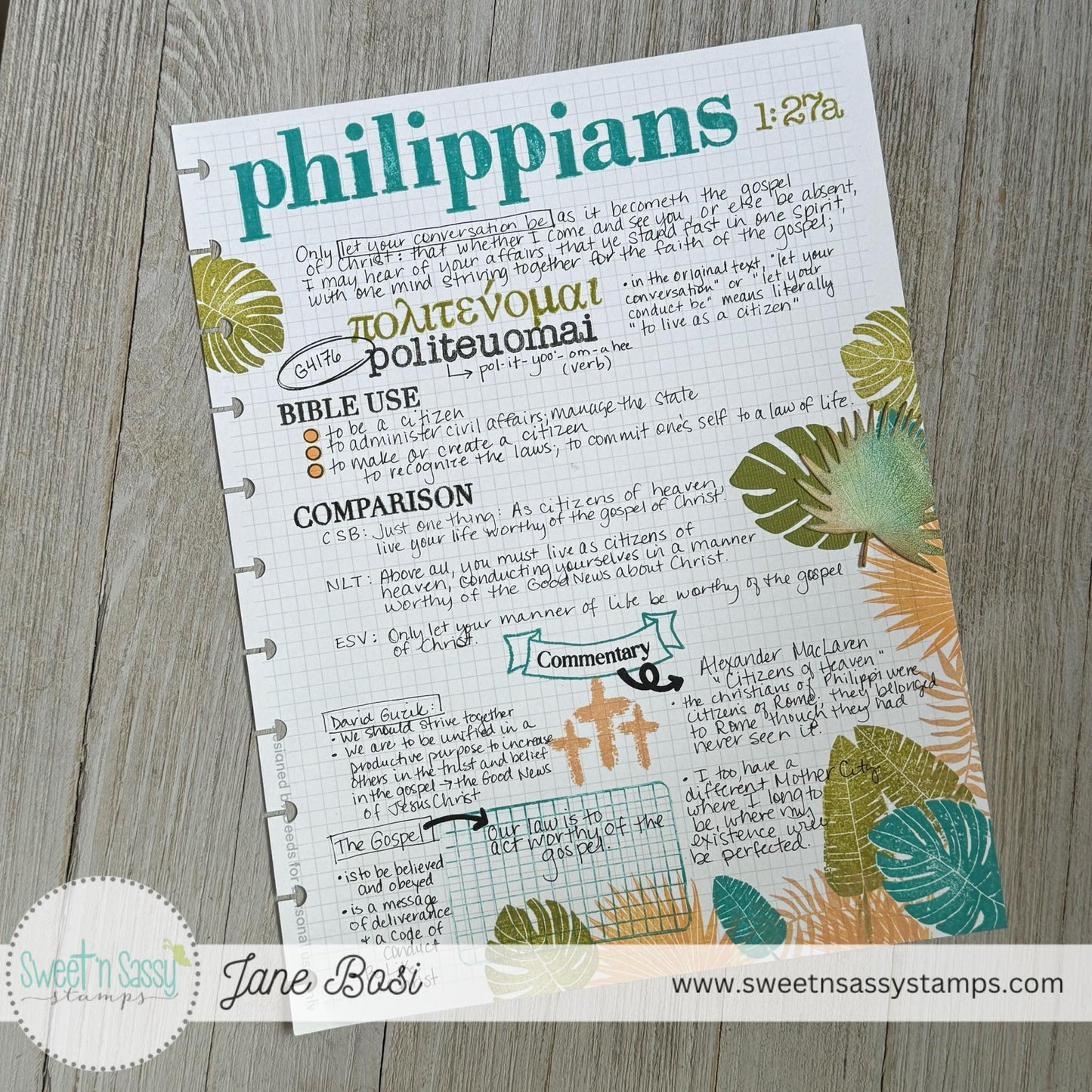 Tropical Foliage Silhouettes Clear Stamp Set